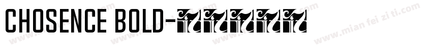 Chosence Bold字体转换